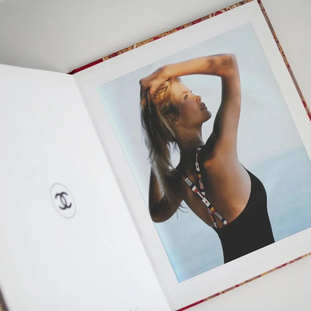 RARE Authentic CHANEL 1994 Collector Flag "CC" Swimsuit Sz 36 In Black - Picture 3 of 14